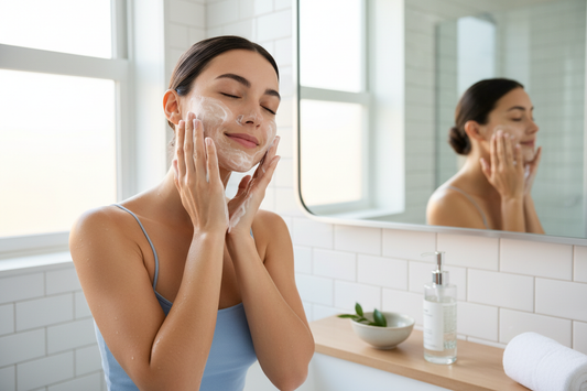 How a Gentle Cleanser Helps Reduce Skin Stress