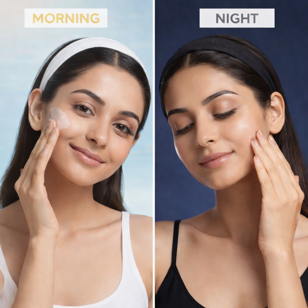Morning vs Night Skincare Routine: What Indian Skin Really Needs