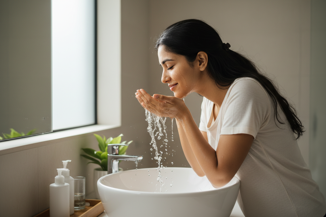 Integrating EOB Radiant Dew Face Cleanser into Morning and Night Routines