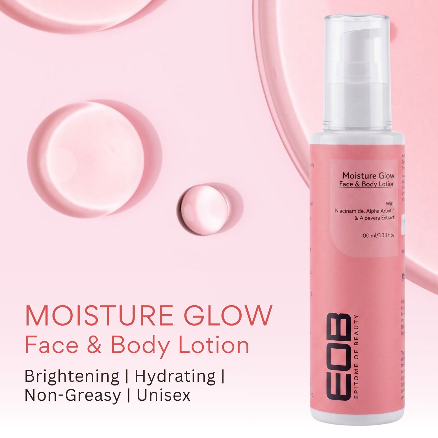 EOB Moisture Glow Lotion for Face & Body 100 ml