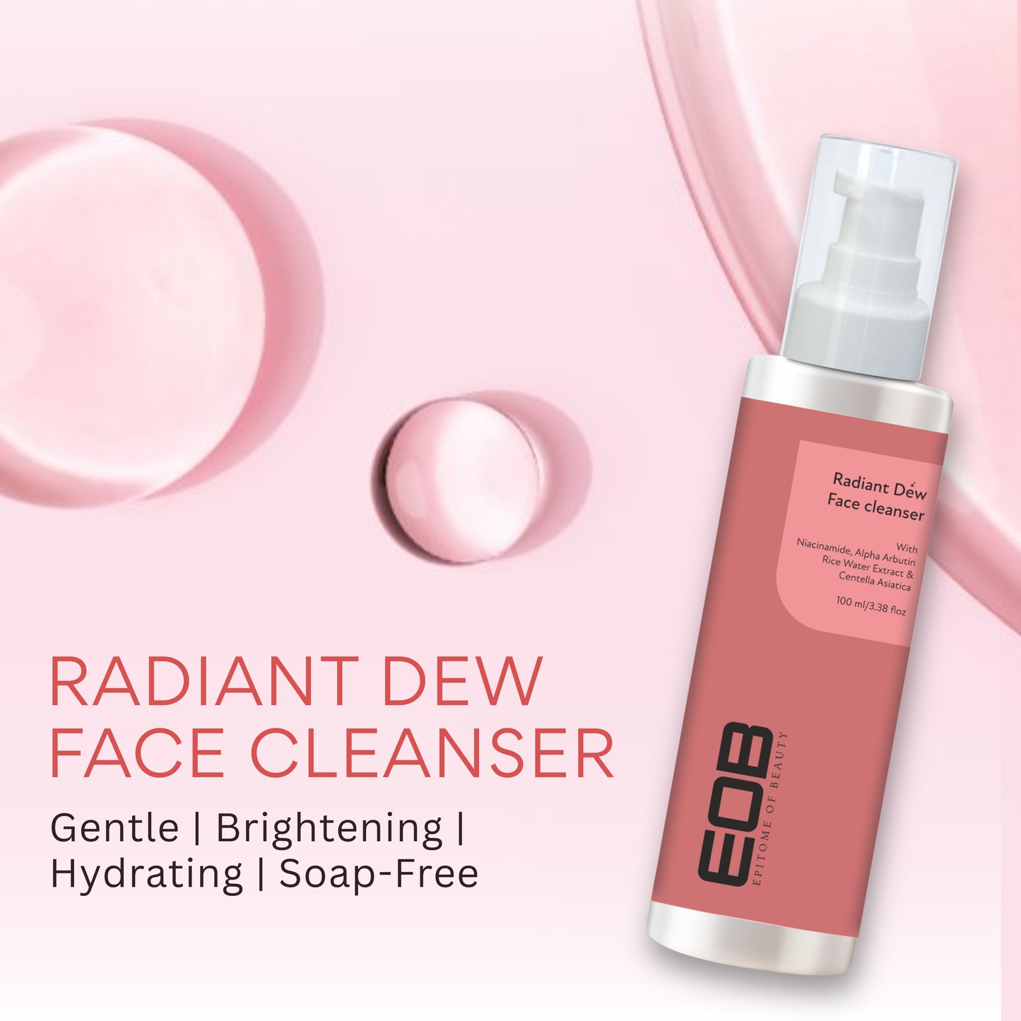 EOB Radiant Dew Face Cleanser 100ml