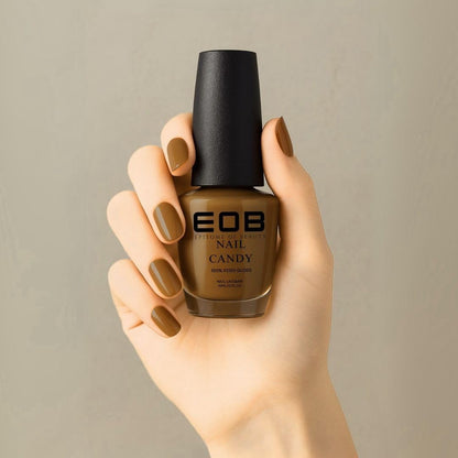 EOB Nail Candy Nutty Blush – Warm Rosy Brown Polish