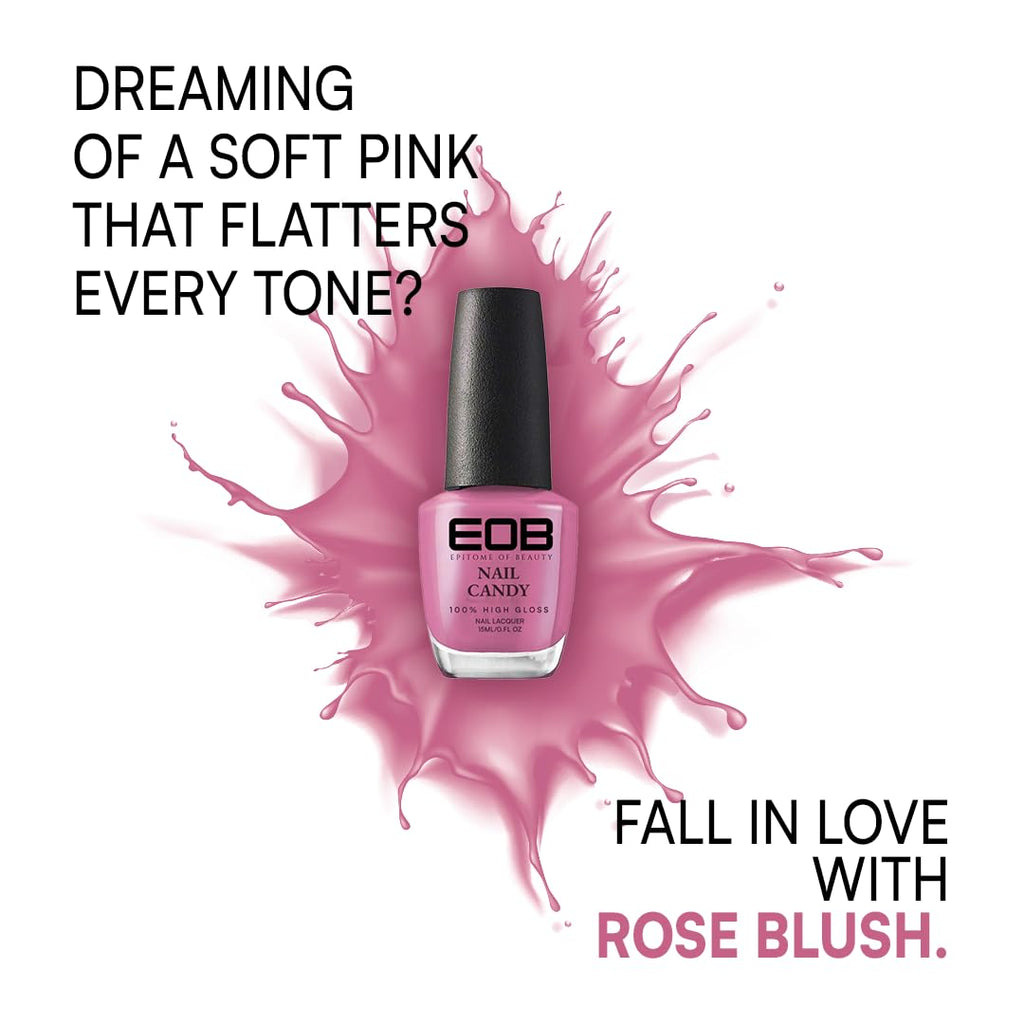 EOB Nail Candy Rose Blush – Rosy Pink Nail Polish