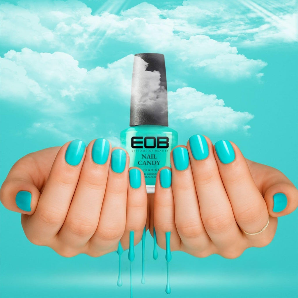 EOB Nail Candy Ocean Haze – Seafoam Blue Matte Nail Polish