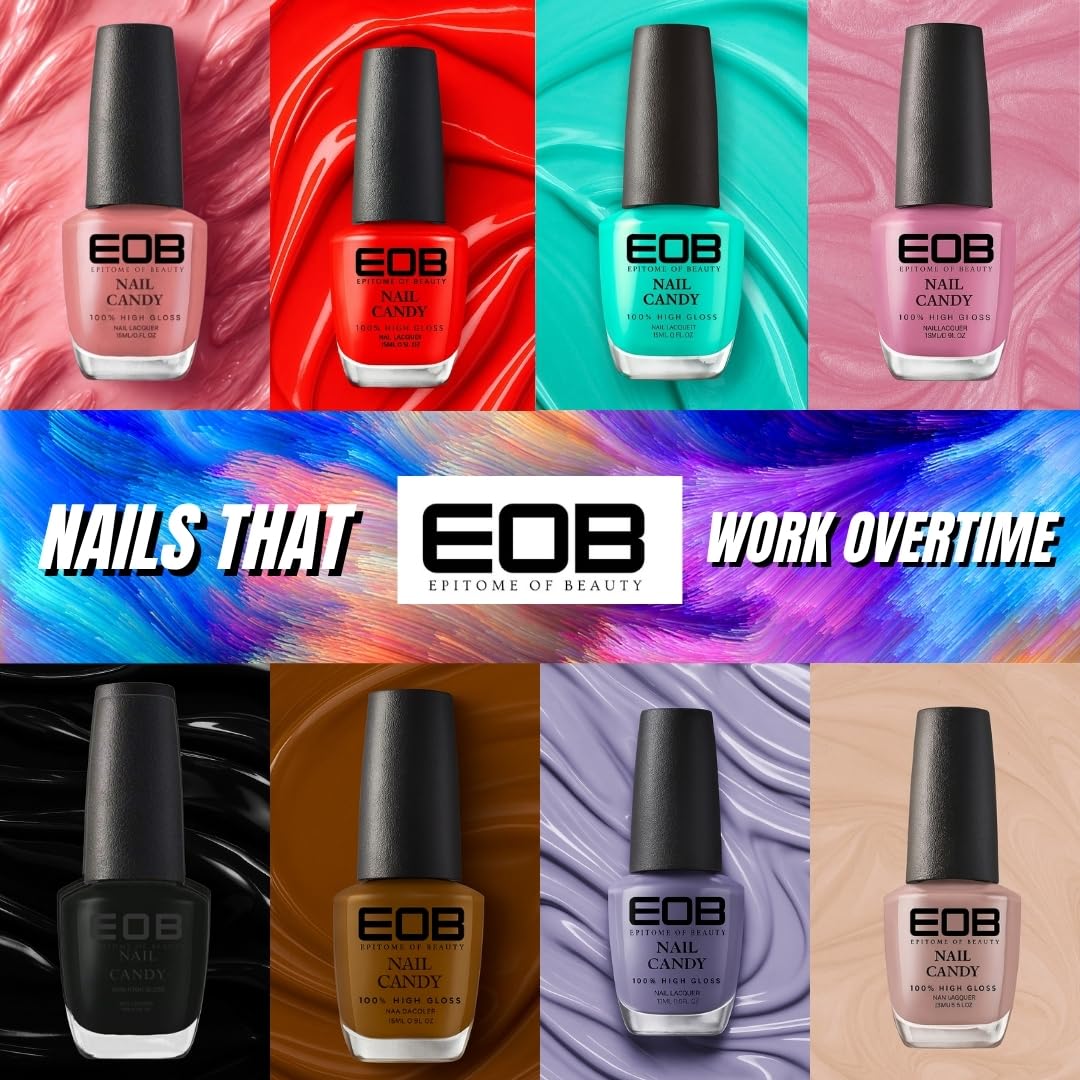EOB Nail Candy Lush Latte – Creamy Nude Beige Polish
