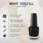 EOB Nail Candy Onyx – Glossy Black Nail Lacquer