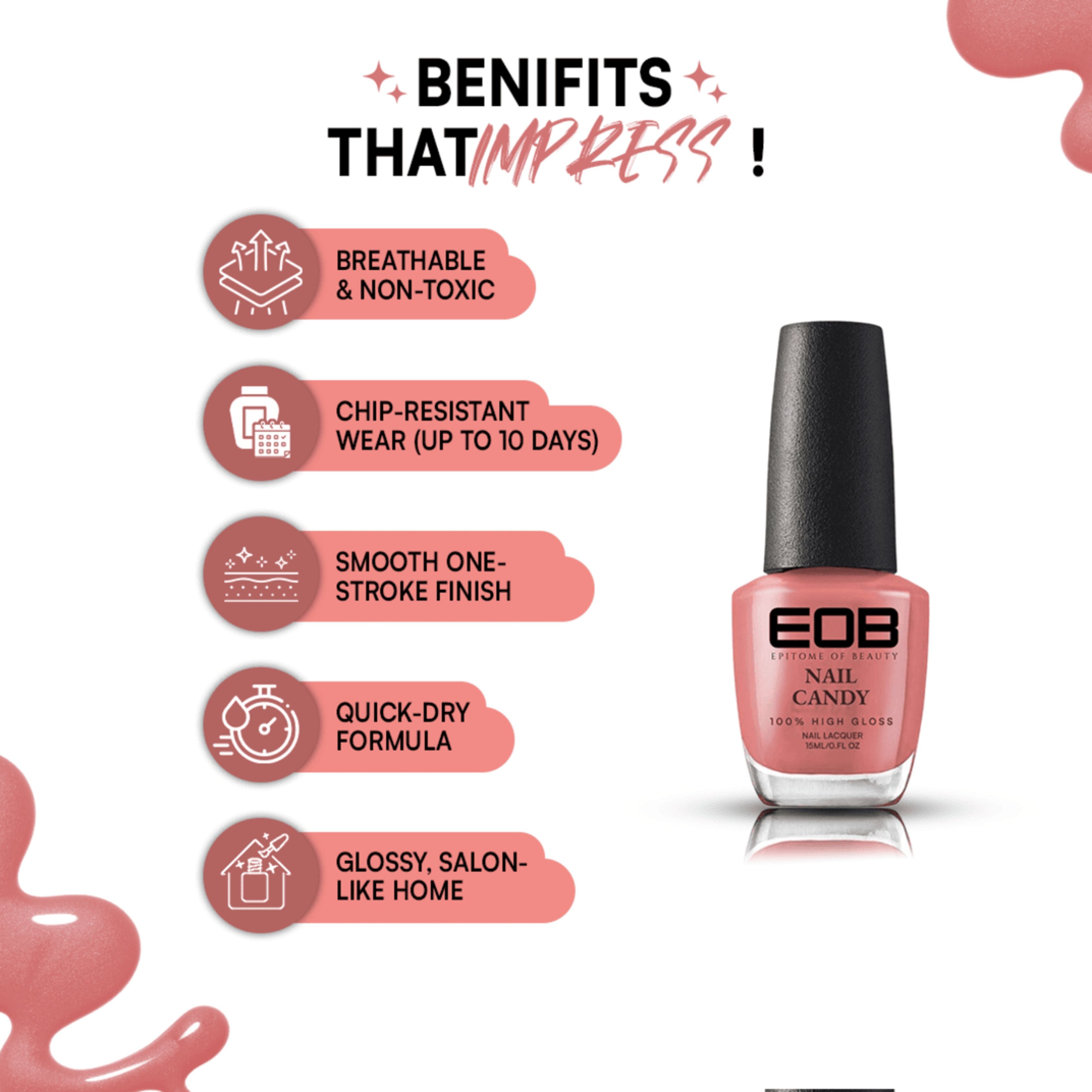 EOB Nail Candy – Rosy, Glossy, Long-Lasting