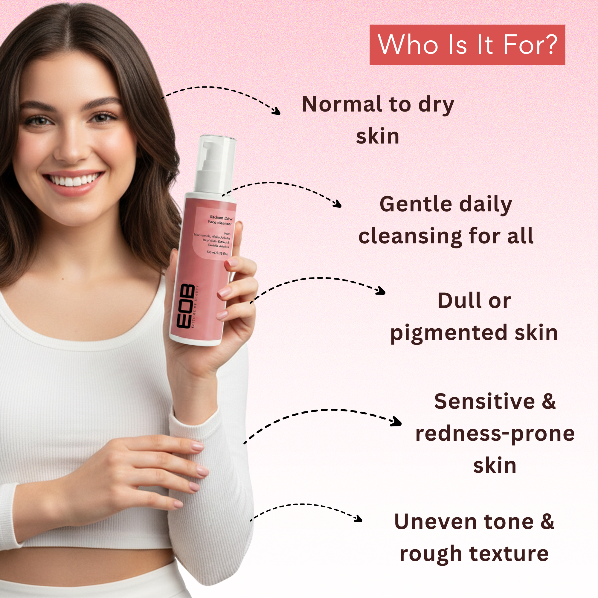 EOB Radiant Cleanser – Hydrating, Brightening, Gentle Face Wash Cleanser