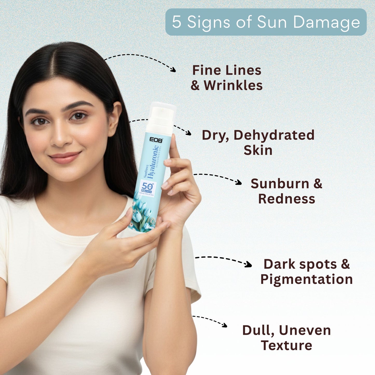 EOB SPF 50 PA+++ Sunscreen Gel