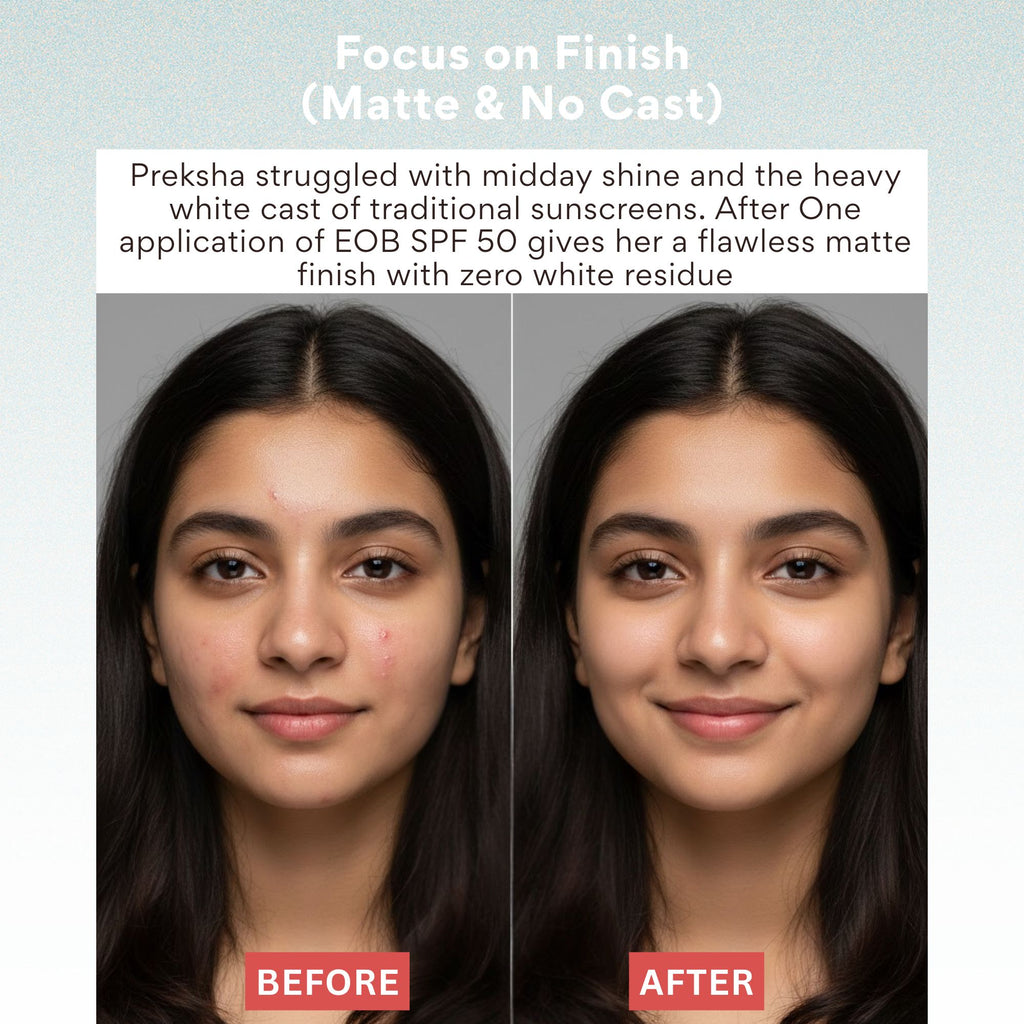 EOB SPF 50 Sunscreen – Matte, Lightweight