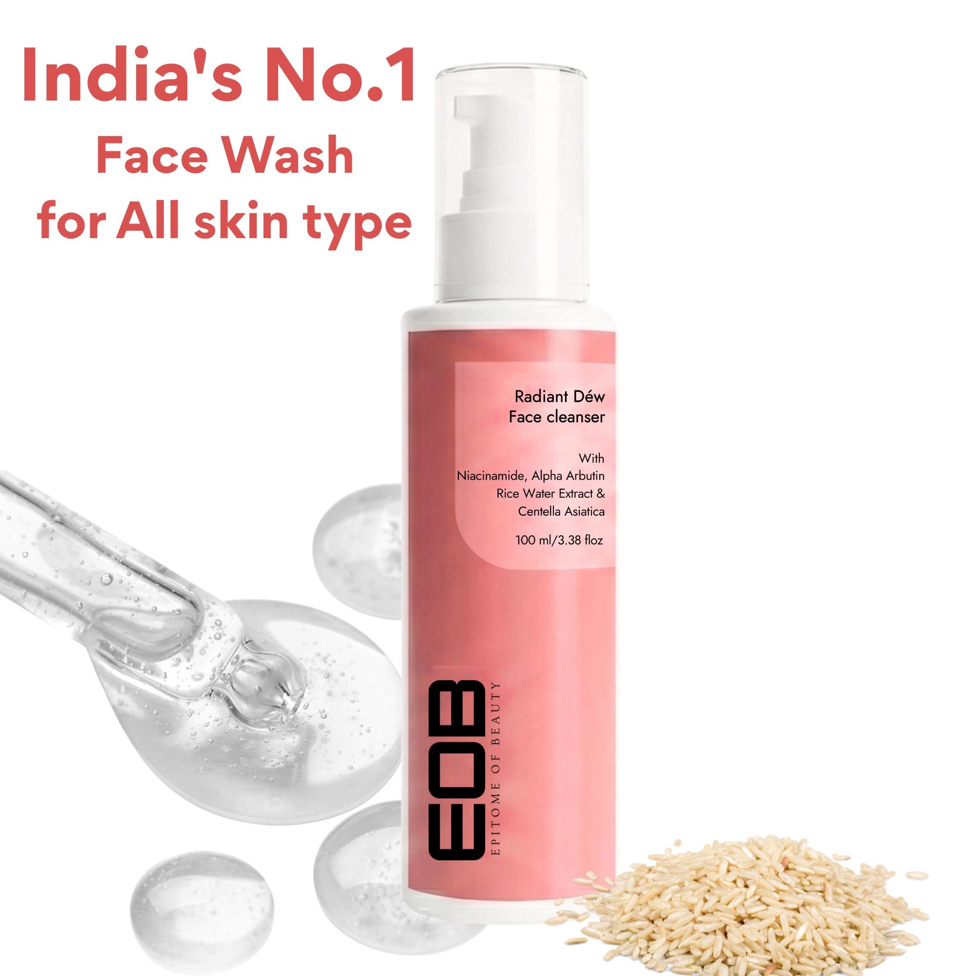 EOB Radiant Cleanser – Hydrating, Brightening, Gentle Face Wash Cleanser