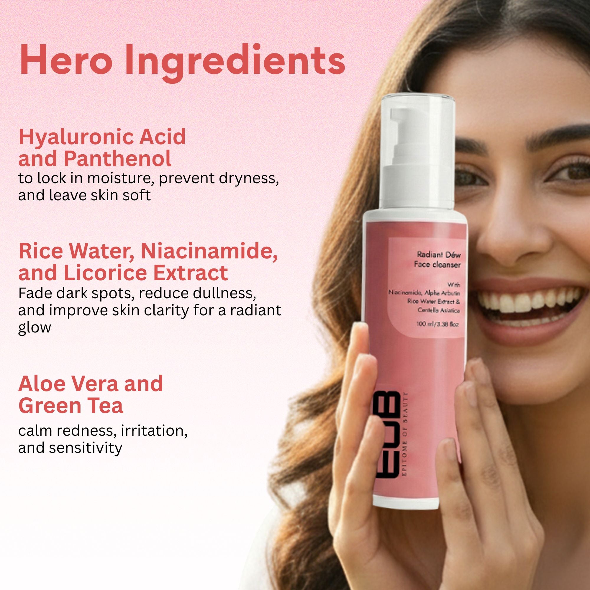 EOB Radiant Cleanser – Hydrating, Brightening, Gentle Face Wash Cleanser