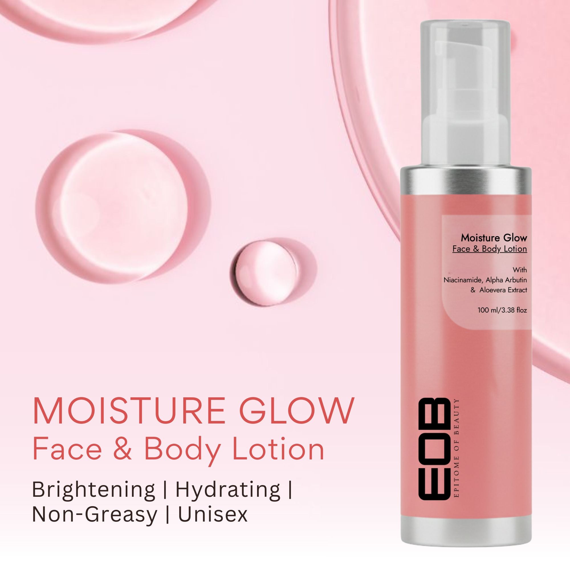 EOB Glow Lotion – Hydrating, Brightening, Non-Greasy