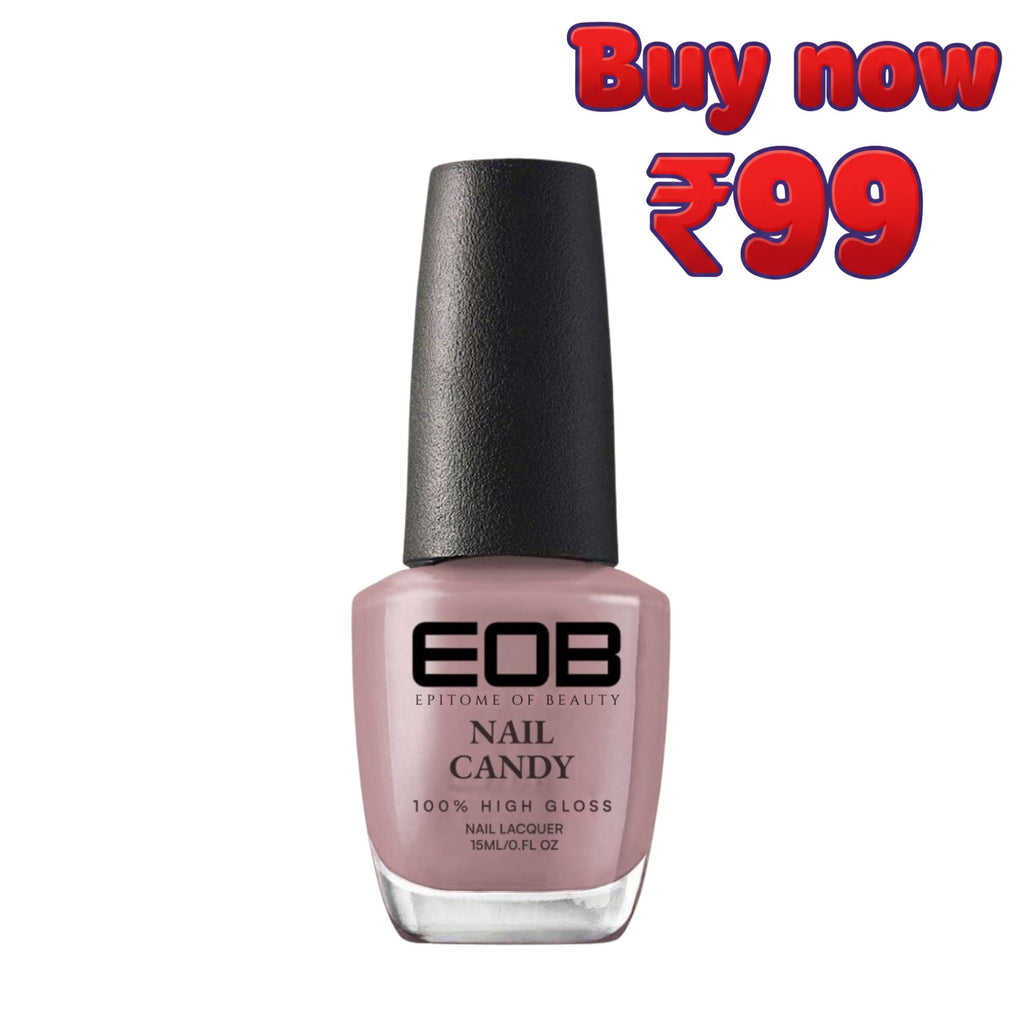 EOB Nail Candy Lush Latte – Creamy Nude Beige Polish
