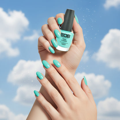 EOB Nail Candy Ocean Haze – Seafoam Blue Matte Nail Polish